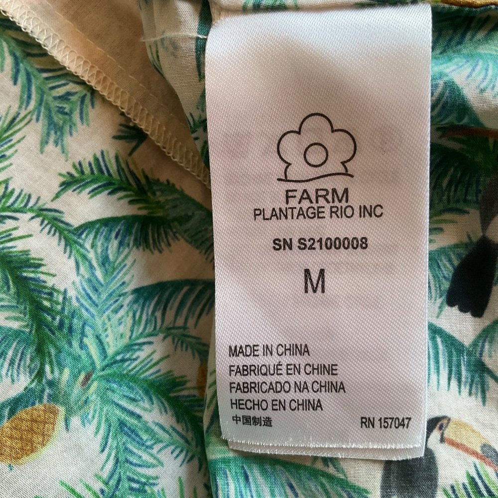 *Not for sale *Farm Rio Green Layered 3 tiers Toucan and pineapple - Picture 10 of 11